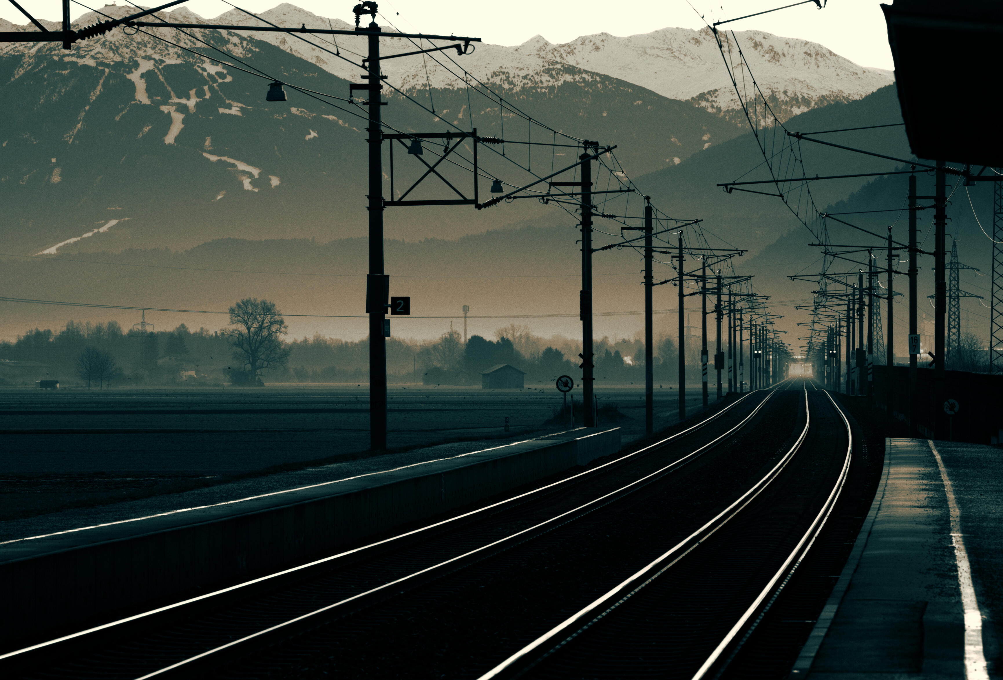 First lights of the New Year near Innsbruck, Austria